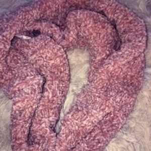 pink chenille scarf